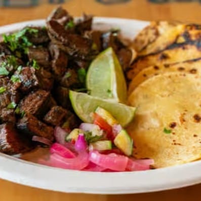 Combo Mesquite Chicken and Steak.